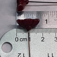 Pink Variegated glass flowers, tiny small mini glass flowers on wire; handcrafted lampwork, jewelry, mixed media, wedding plant gift