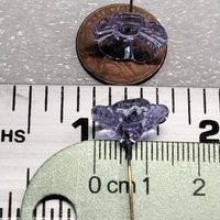 LIGHT LAVENDER glass flowers (June) tiny small mini glass flowers on wire; handcrafted lampwork, jewelry, mixed media, wedding, gift