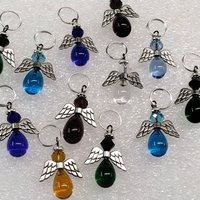 Handmade Lampwork Glass Guardian Angel Charm