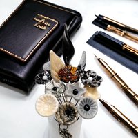 Executive Midcentury Modern Bouquet ~glass flower bouquet, tiny small glass flowers; handcrafted lampwork, office gift, coworker, business