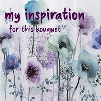 Purple Teal Sea Bouquet ~glass flowers+leaf, tiny small glass flowers handcrafted lampwork, gift, curio, windowsill, jewelry supply, wedding