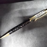 Alien Spit Slime Goo Ink Pen -proof that aliens do exist! UV glow, uranium glow radioactive, slime filled ink pen with cosmic design LIMITED