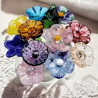 Surprise Me/Mix It Up Glass Flower Bouquet, tiny mini small glass flowers handcrafted lampwork, gift, wedding, coworker, just because