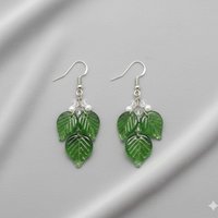 Elegant Sage Green Glass Leaf Headpins;tiny small glass leaf shape on wire; handcrafted lampwork, jewelry, mixed media, wedding decor, plant