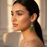 Elegant Sage Green Glass Leaf Headpins;tiny small glass leaf shape on wire; handcrafted lampwork, jewelry, mixed media, wedding decor, plant