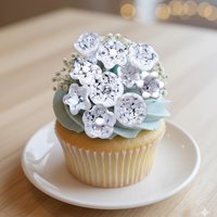 SNOW WHITE MOTTLE glass flower headpins; tiny small mini glass flowers on wire; lampwork, fairy garden, wedding, small gift bouquet, jewelry