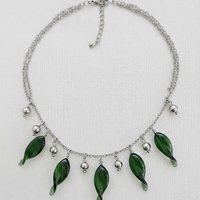 Sage Twist Spike/Leaf glass headpins;  small, tiny miniature flowers on wire  ~ individually crafted lampwork