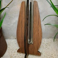 Wooden Elegant Modern Water Test Tube Flower Holder, propagation stand, small flower vase, glass water tube, minimalist wood