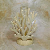 Coral shape propagation holder plant rooting system or small bud vase, ocean beach nautical theme, water test tube flower holder, 3D Printed