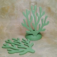 Coral shape propagation holder plant rooting system or small bud vase, ocean beach nautical theme, water test tube flower holder, 3D Printed