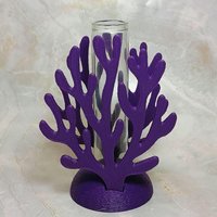 Coral shape propagation holder plant rooting system or small bud vase, ocean beach nautical theme, water test tube flower holder, 3D Printed