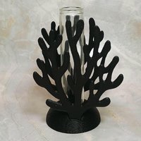 Coral shape propagation holder plant rooting system or small bud vase, ocean beach nautical theme, water test tube flower holder, 3D Printed