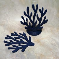 Coral shape propagation holder plant rooting system or small bud vase, ocean beach nautical theme, water test tube flower holder, 3D Printed