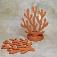 Coral shape propagation holder plant rooting system or small bud vase, ocean beach nautical theme, water test tube flower holder, 3D Printed