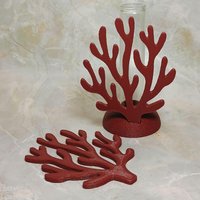 Coral shape propagation holder plant rooting system or small bud vase, ocean beach nautical theme, water test tube flower holder, 3D Printed