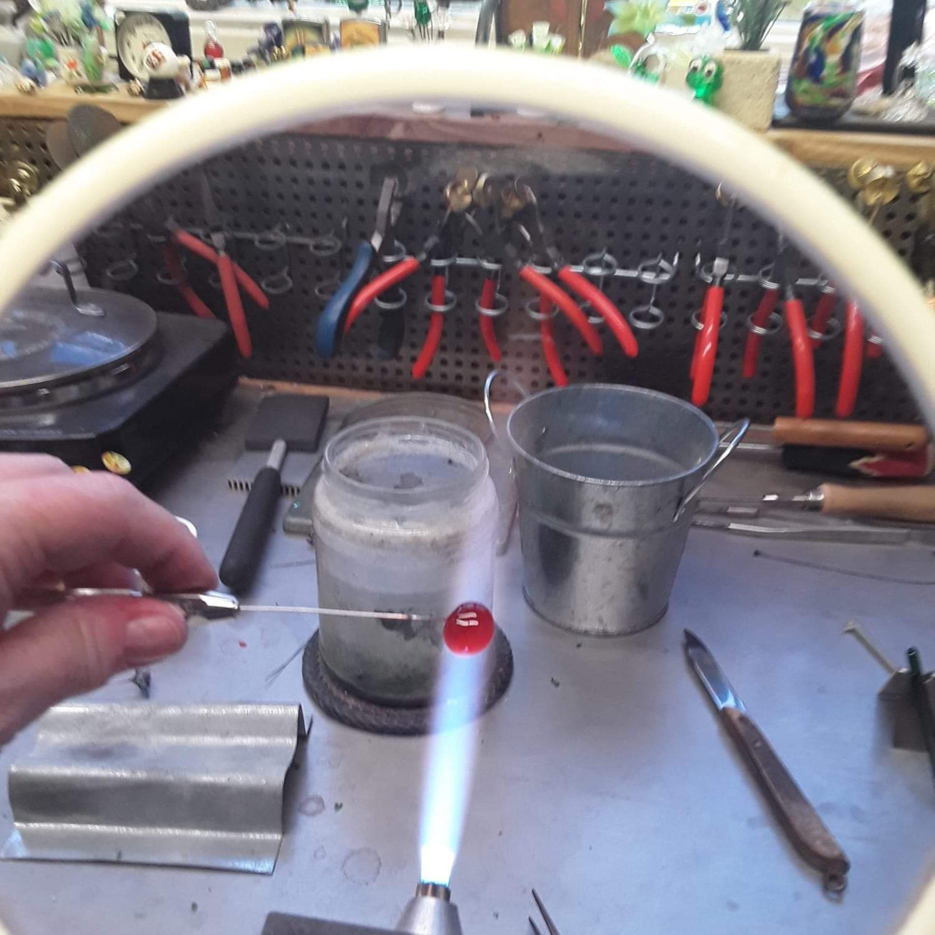 PUMPKIN SPICE glass flowers, tiny small mini glass flowers on wire; handcrafted lampwork, jewelry, mixed media, wedding, small gifts, fall