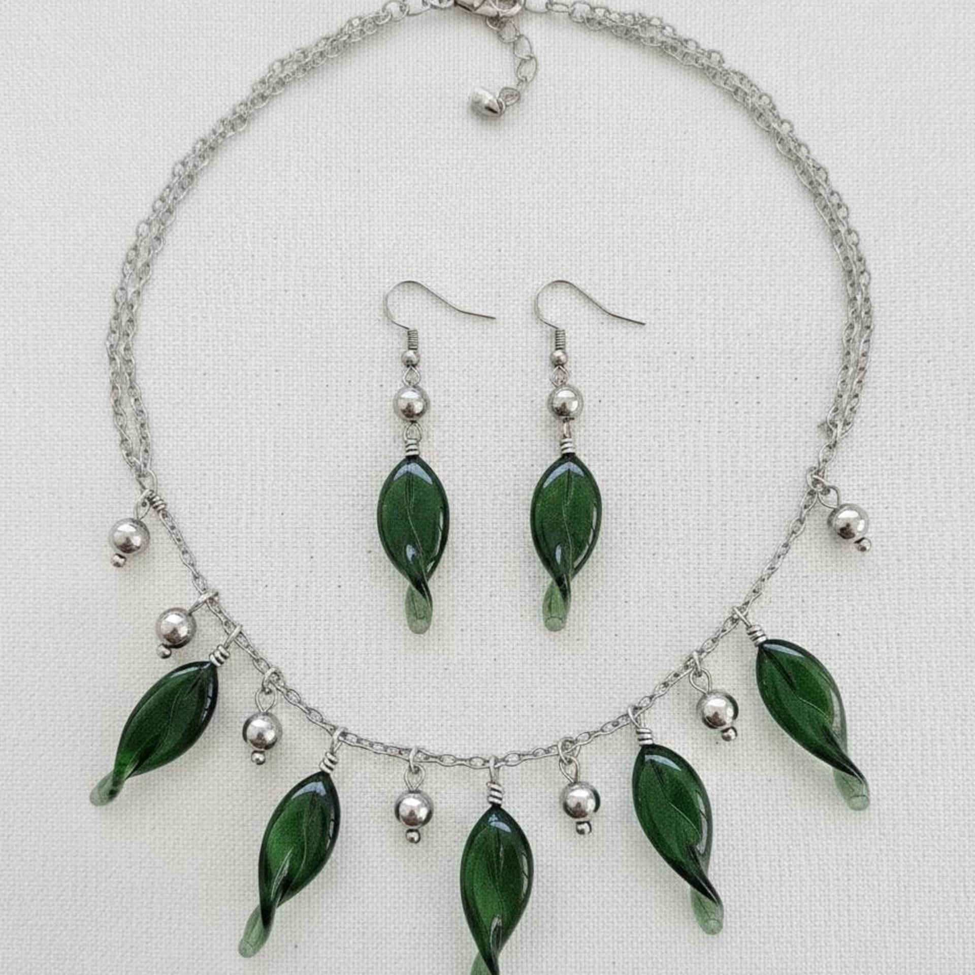 Sage Twist Spike/Leaf glass headpins;  small, tiny miniature flowers on wire  ~ individually crafted lampwork