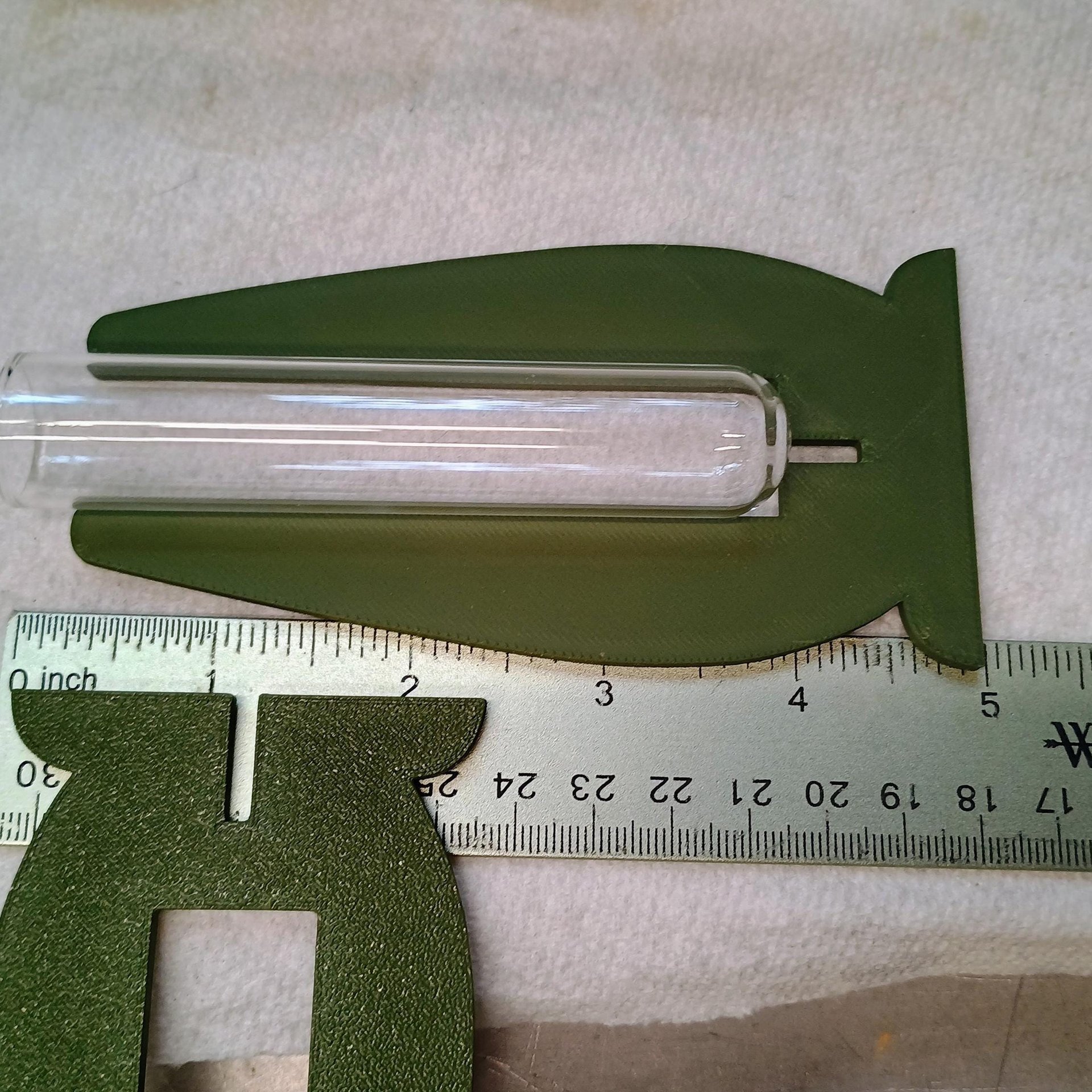Elegant Modern Test Tube Flower Holder, propogation stand, small flower vase, glass water tube, 3D print, minimalist environmental friendly