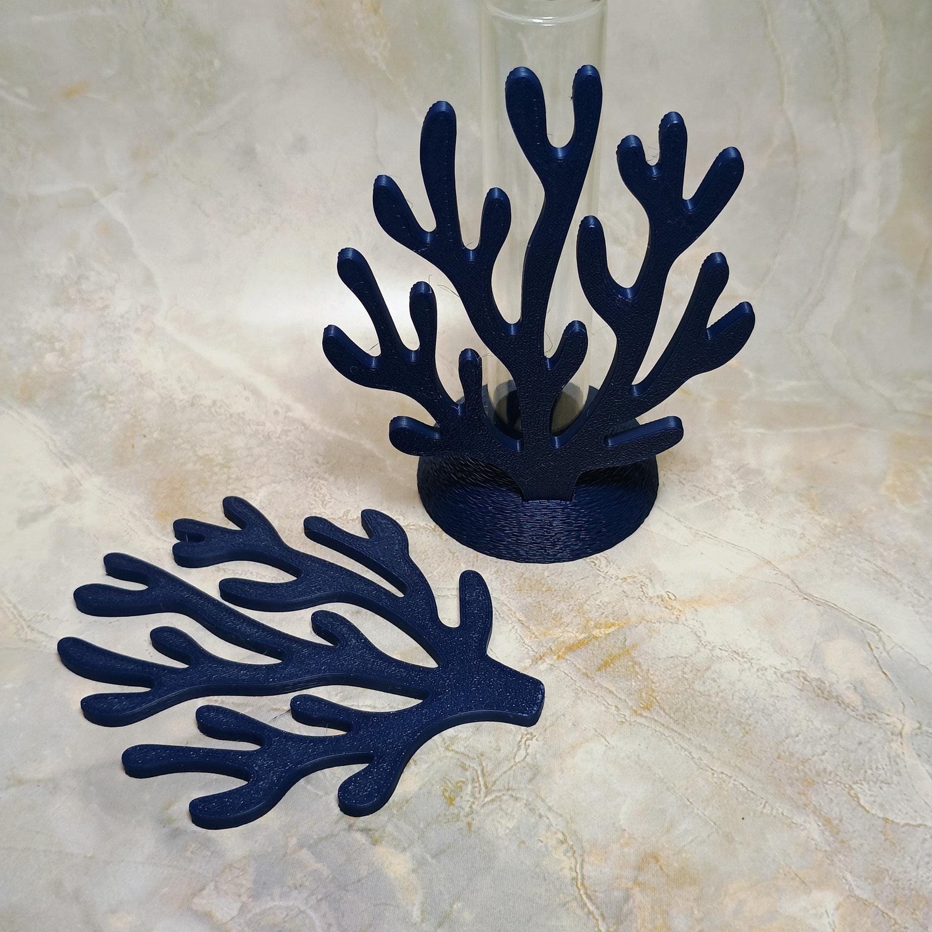Coral shape propagation holder plant rooting system or small bud vase, ocean beach nautical theme, water test tube flower holder, 3D Printed