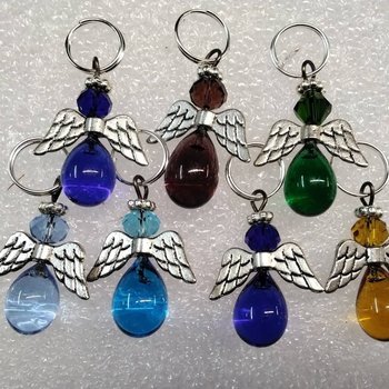 Handmade Lampwork Glass Guardian Angel Charm