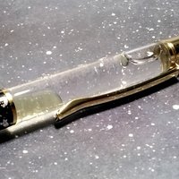 Alien Spit Slime Goo Ink Pen -proof that aliens do exist! UV glow, uranium glow radioactive, slime filled ink pen with cosmic design LIMITED
